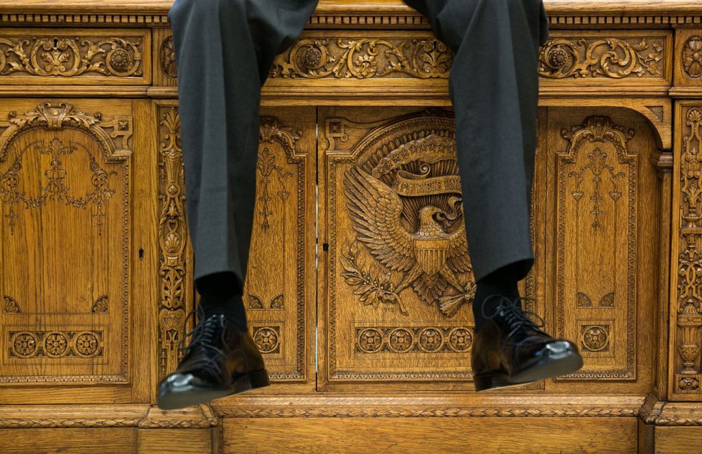 person working with focus at a desk